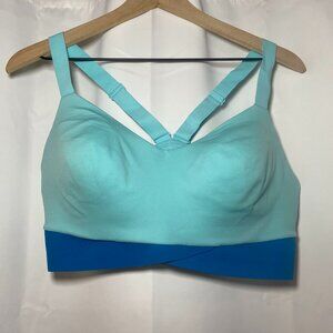 Victoria's Secret On Point Freedom Cloud Sport Bra XXL Blue Performance Gym EUC